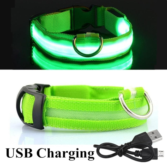 Pet Dog LED Luminous Flashing Necklace