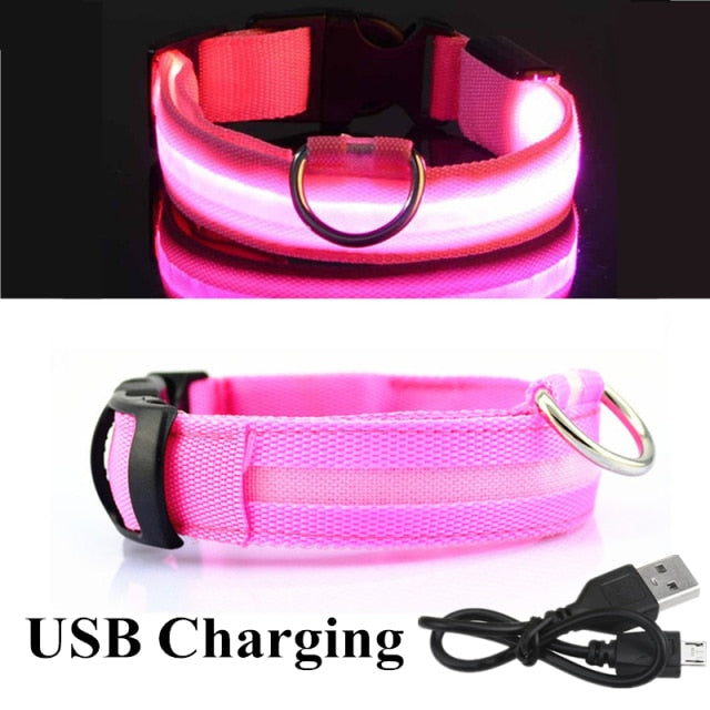 Pet Dog LED Luminous Flashing Necklace